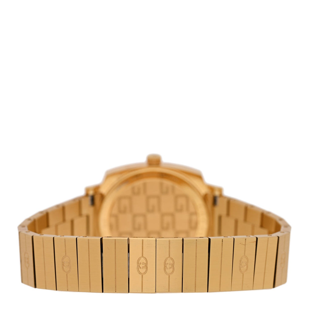 Gucci Stainless Steel 27mm Grip Quartz Watch Gold