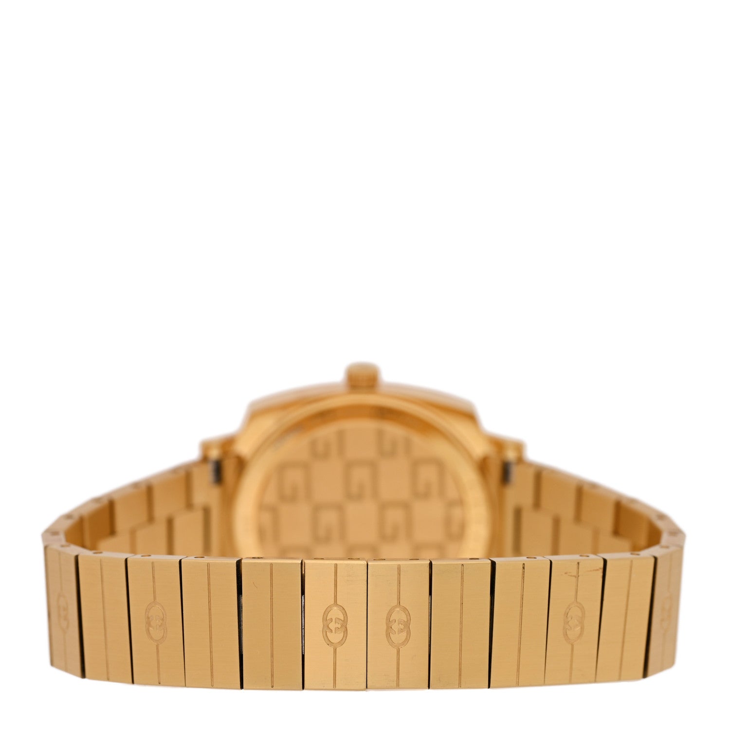 Gucci Stainless Steel 27mm Grip Quartz Watch Gold