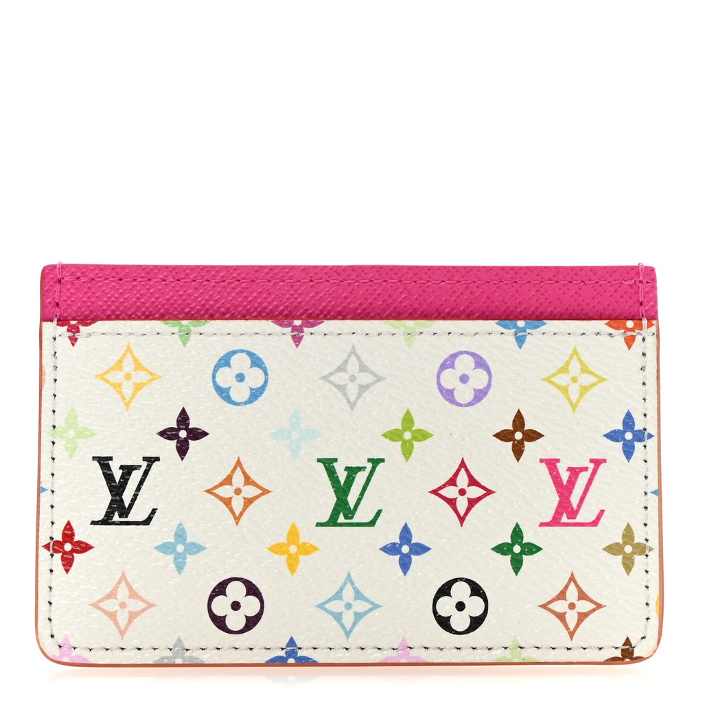 Louis Vuitton LV X TM Monogram Multicolor Card Holder Kawaii Pink