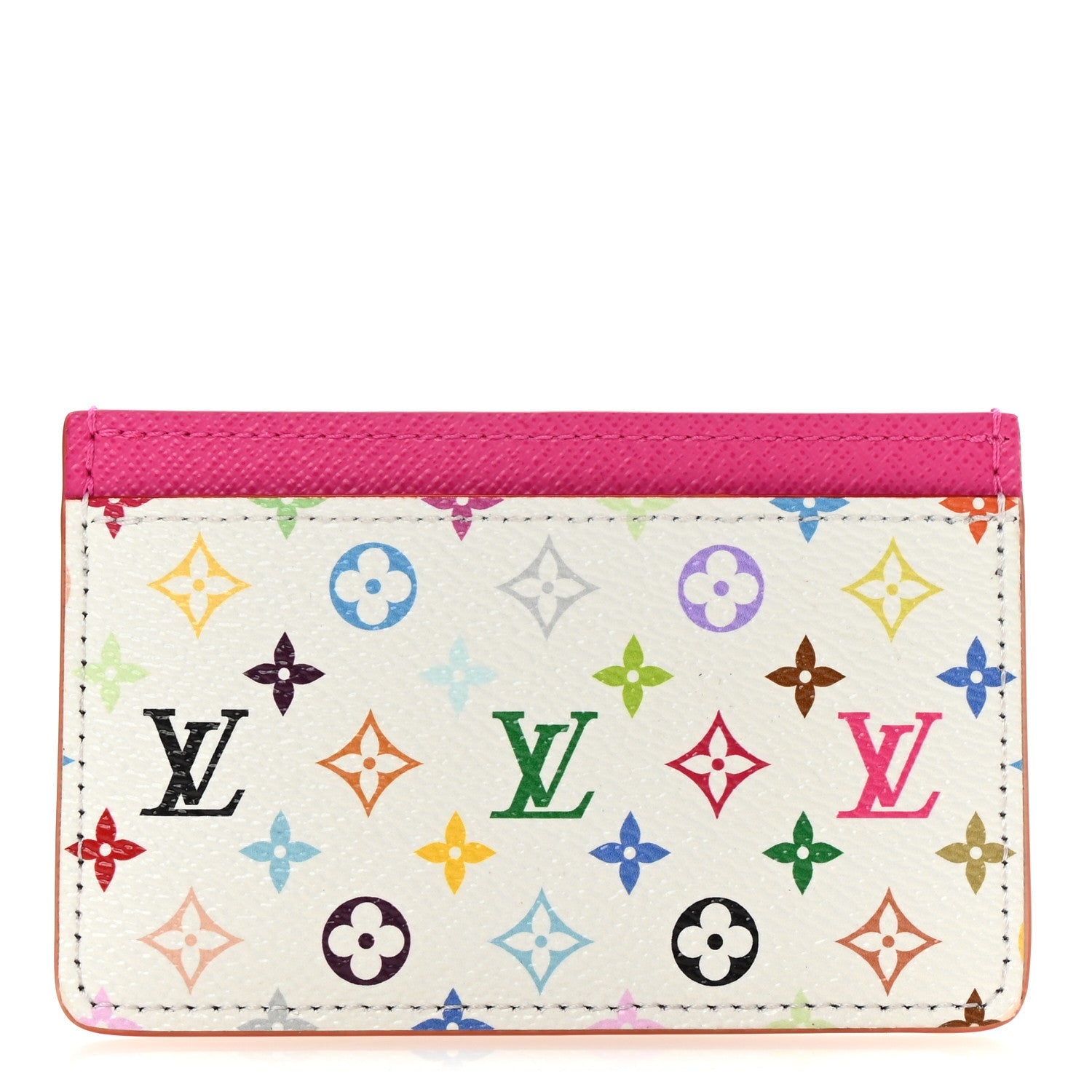 Louis Vuitton LV X TM Monogram Multicolor Card Holder Kawaii Pink