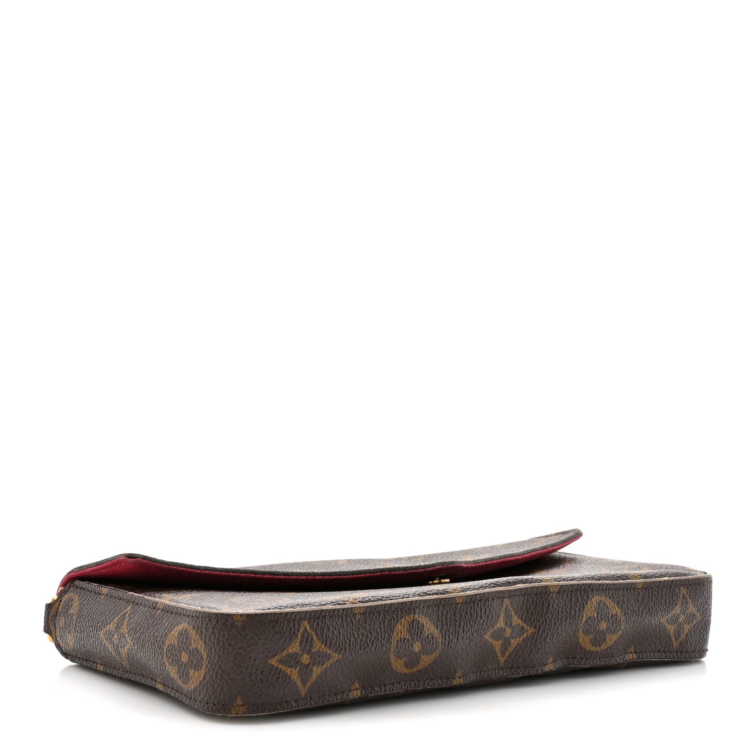 Louis Vuitton Monogram Pochette Felicie Chain Wallet Fuchsia