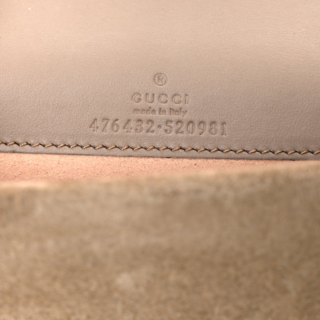 Gucci GG Supreme Monogram Super Mini Dionysus Shoulder Bag Taupe