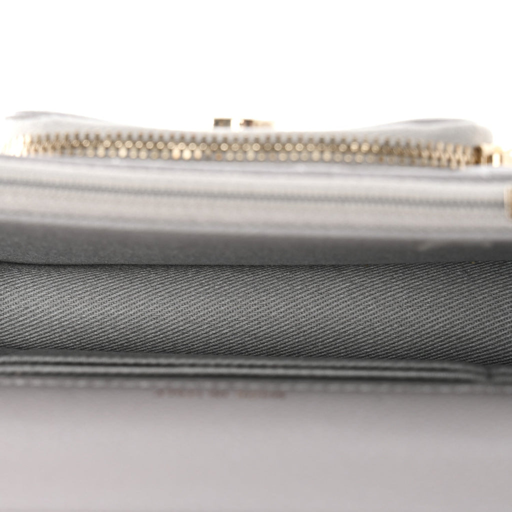 Chanel Caviar Quilted Mini Business Affinity Flap Grey
