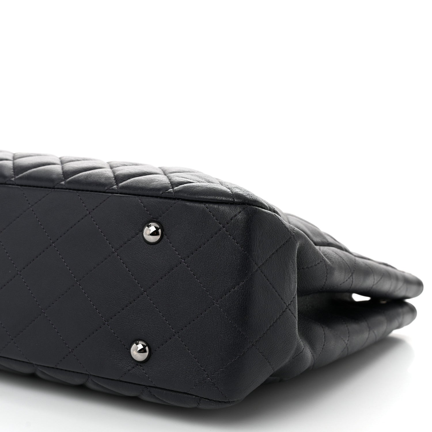 Chanel Calfskin Quilted Timeless Tote Dark Navy