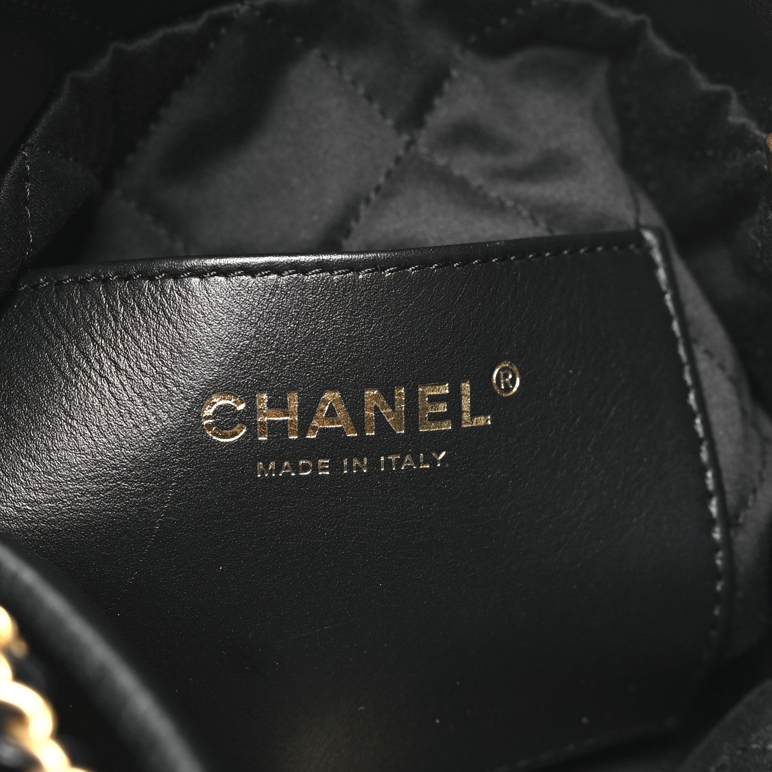 Chanel Shiny Calfskin Quilted Mini Chanel 22 Black