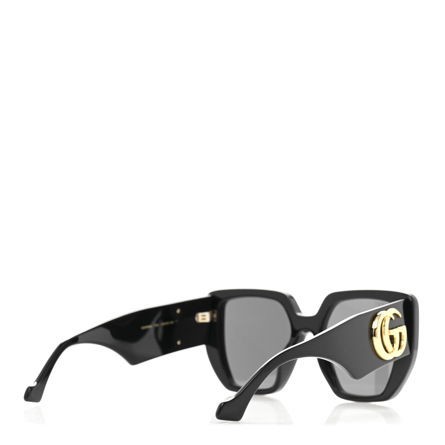 Gucci Acetate Square Frame Sunglasses GG0956S Black