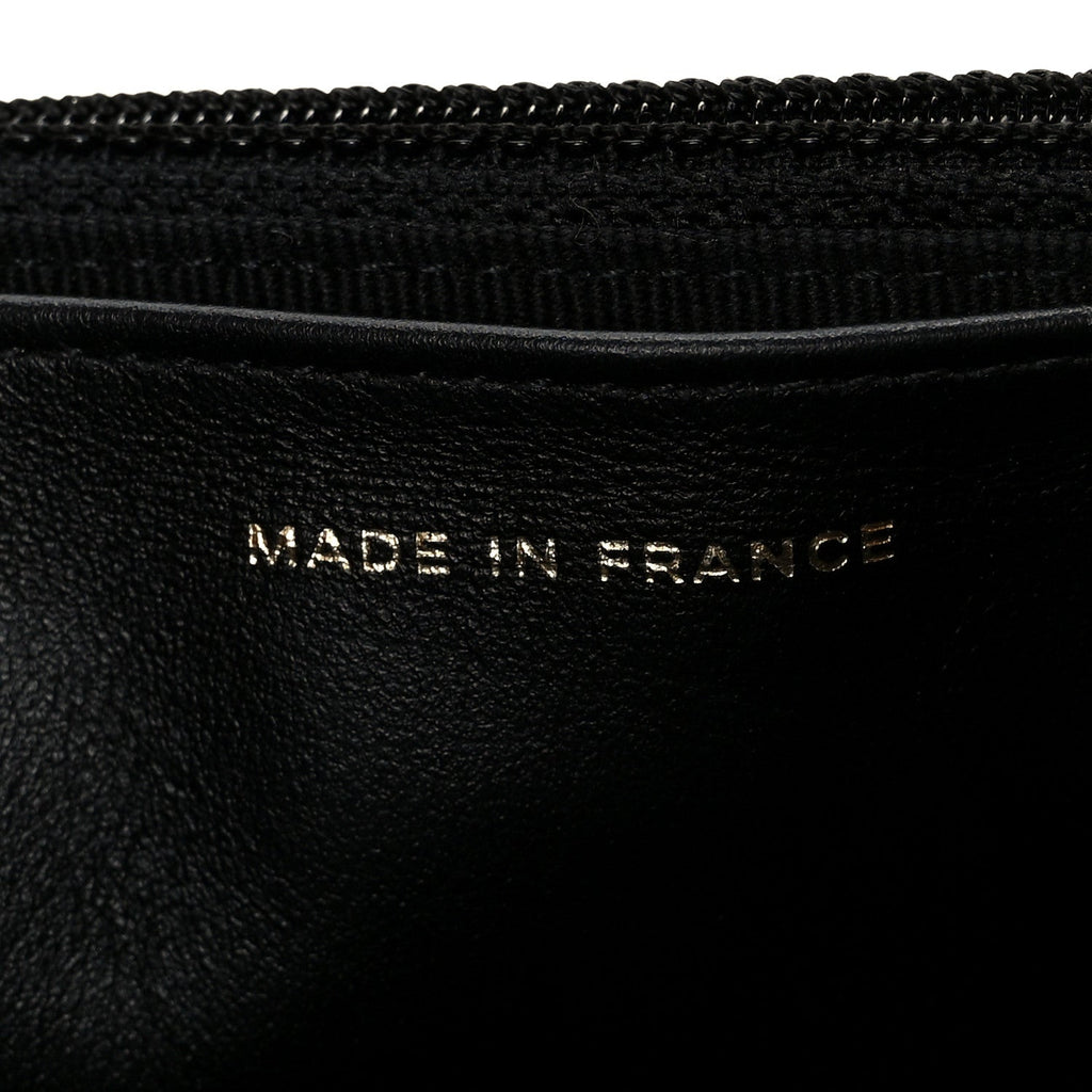 Chanel Caviar Quilted Boy Wallet On Chain WOC Black