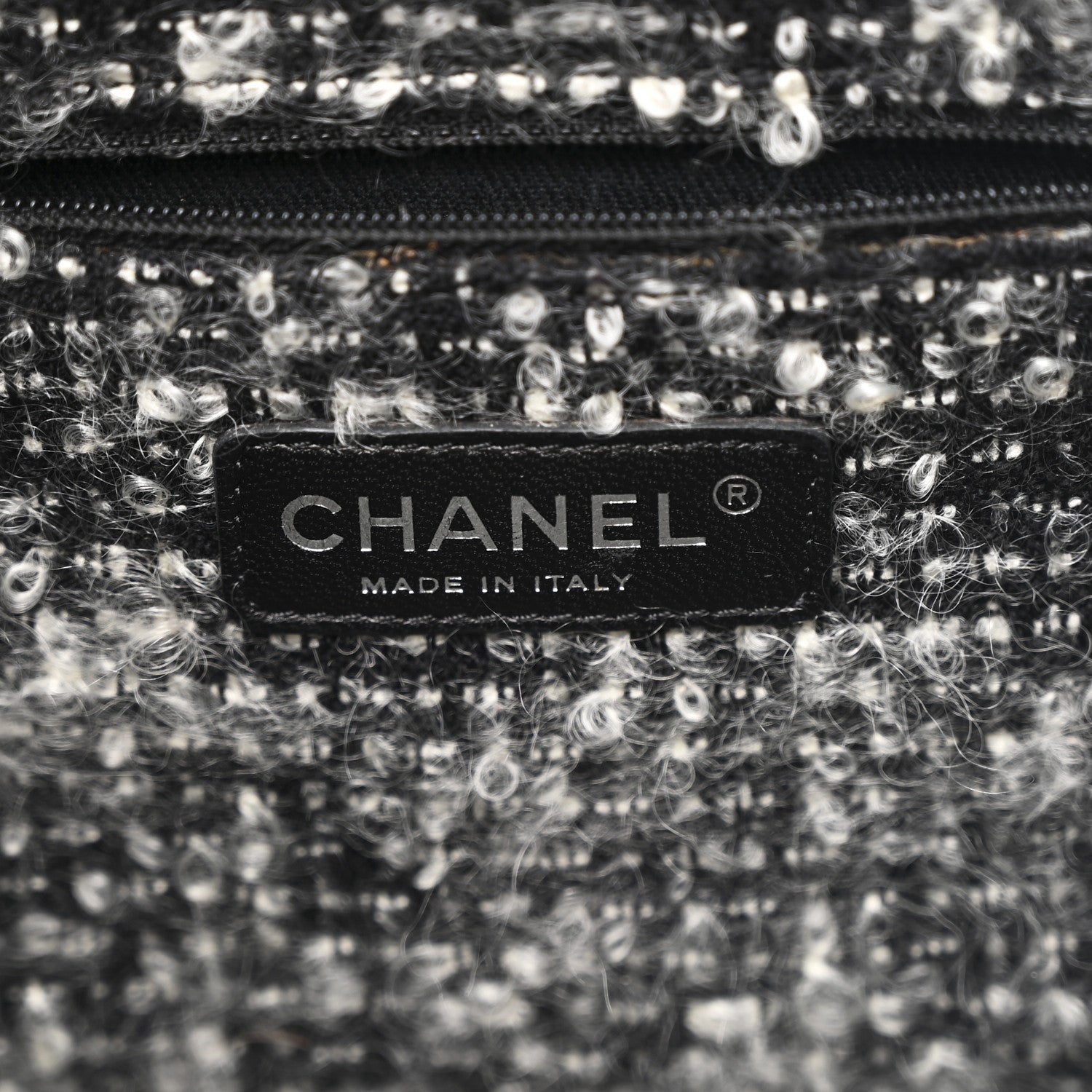 Chanel Tweed Calfskin Tweedy Shopping Tote Beige