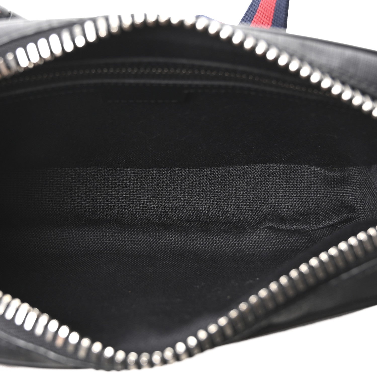 Gucci Soft GG Supreme Monogram Web Belt Bag Black Grey