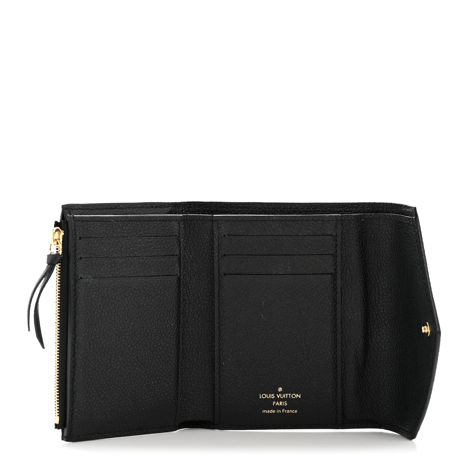 Louis Vuitton Empreinte Monogram Giant Victorine Wallet Black Beige