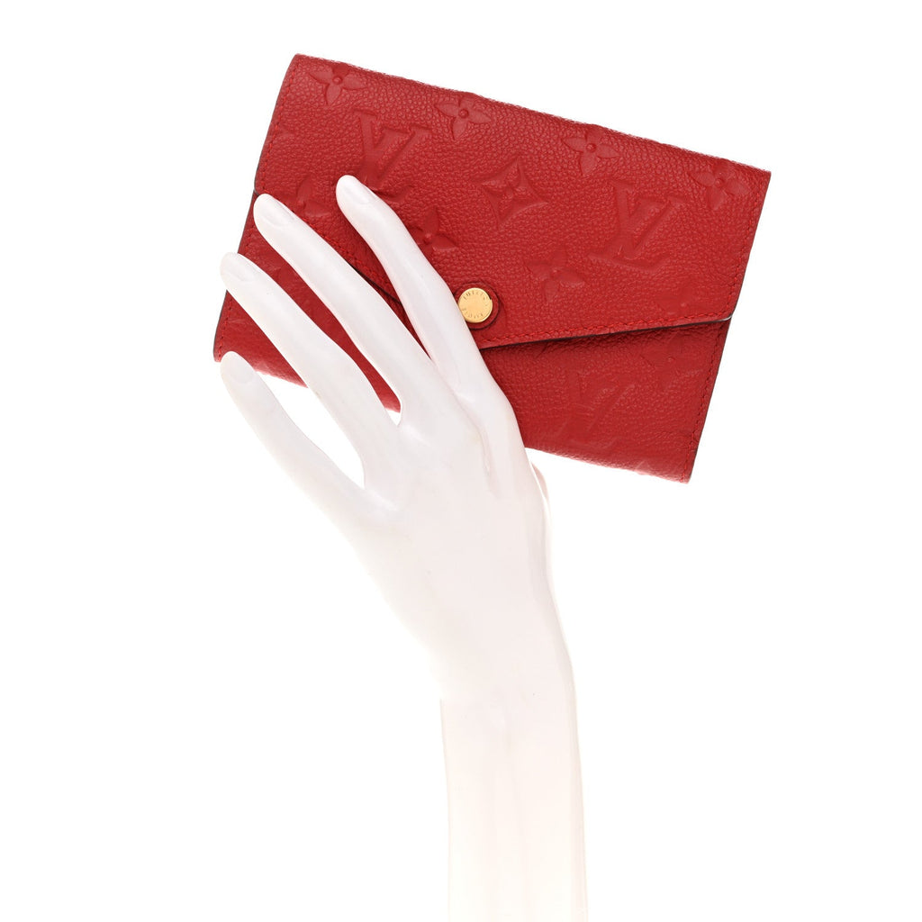 Louis Vuitton Empreinte Compact Curieuse Wallet Cherry