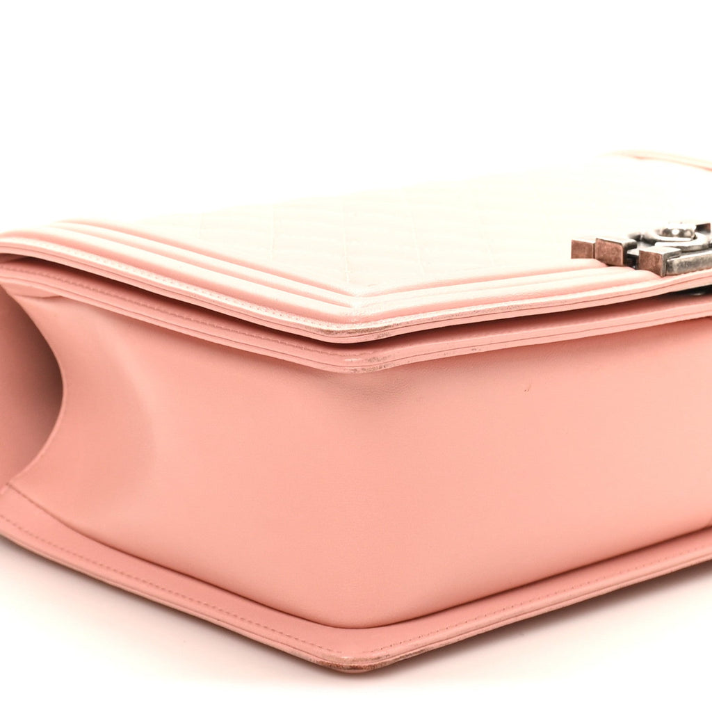 Chanel Lambskin Quilted New Medium Boy Flap Light Pink