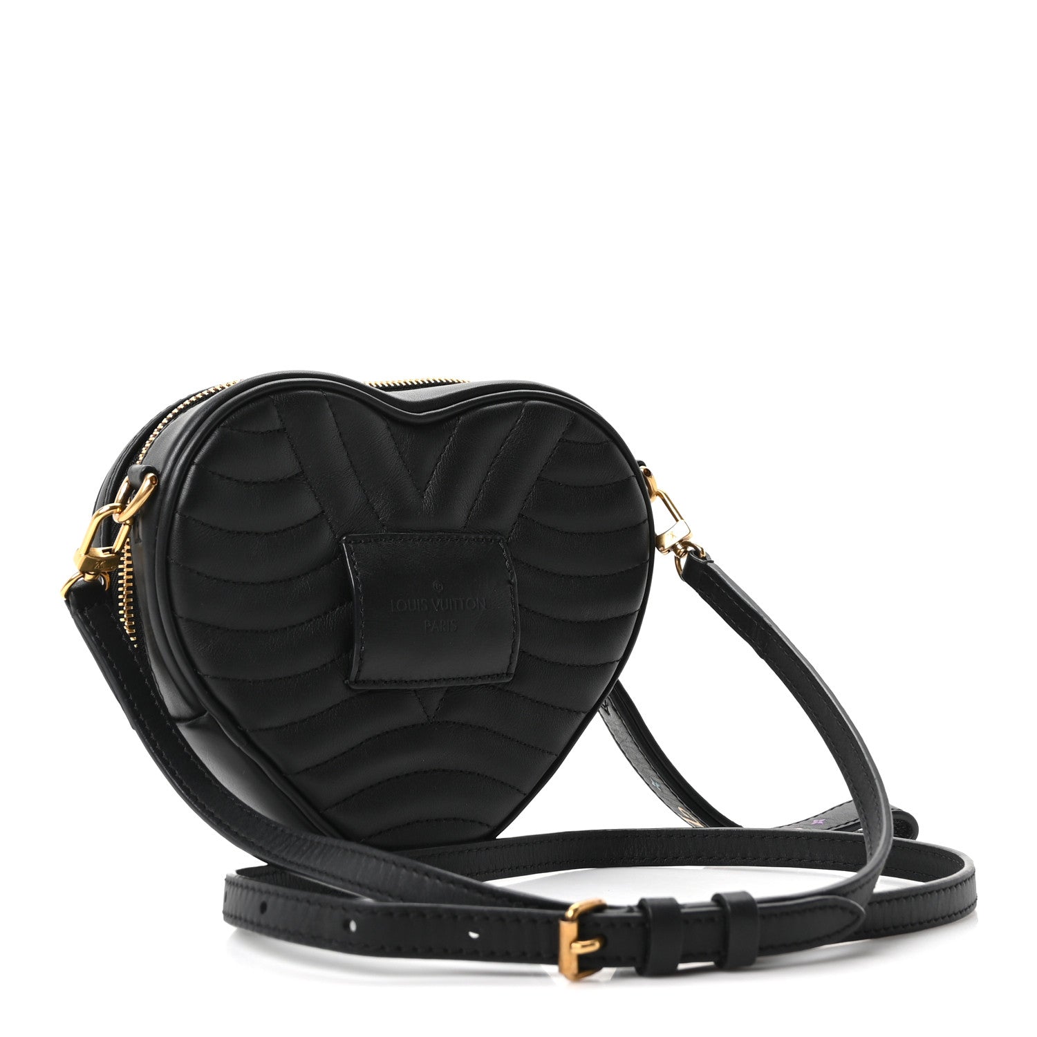 Louis Vuitton Calfskin New Wave Heart Bag Black