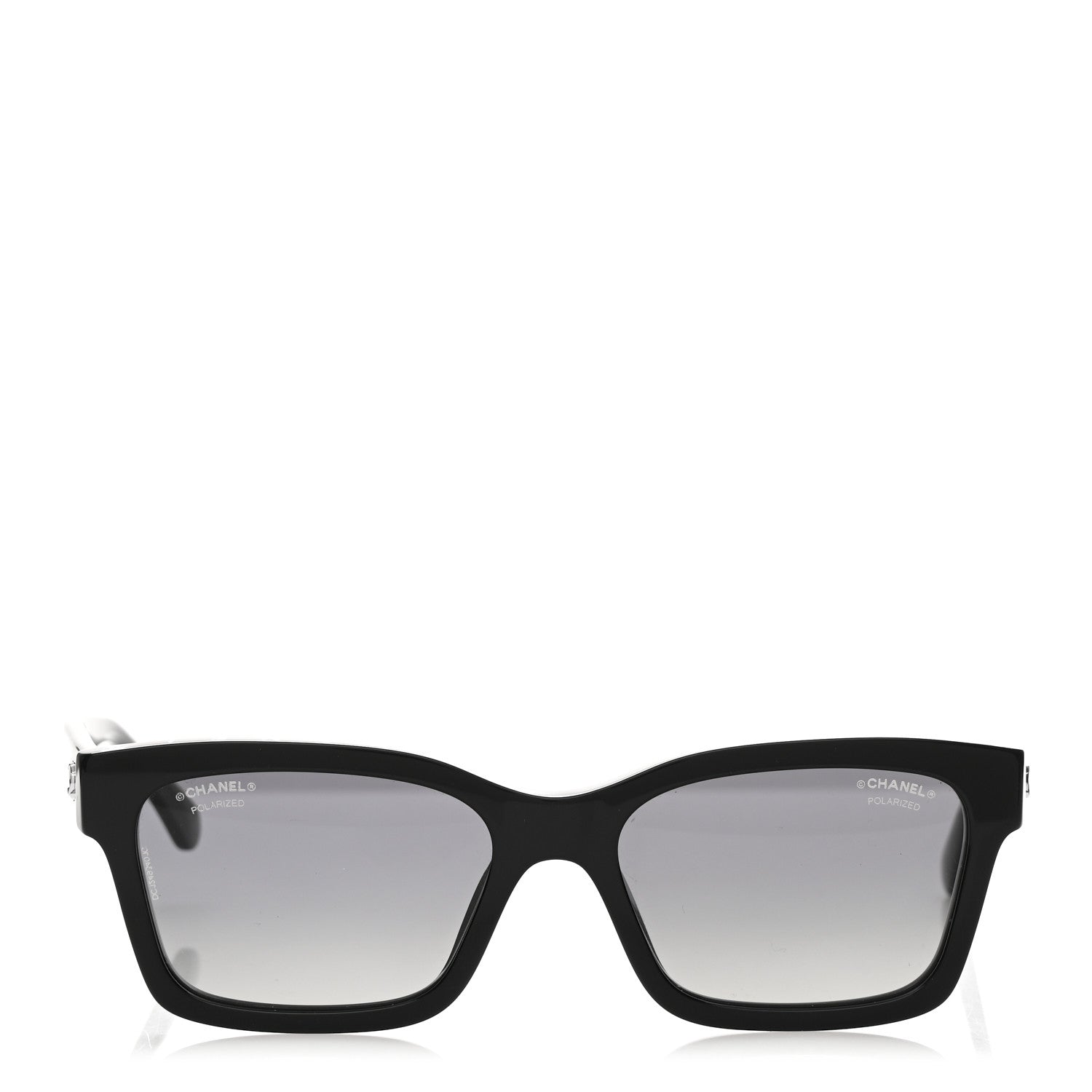 Acetate Polarized Square Sunglasses 5417 Black
