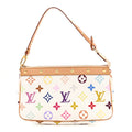 Louis Vuitton Monogram Multicolor Pochette Accessories White