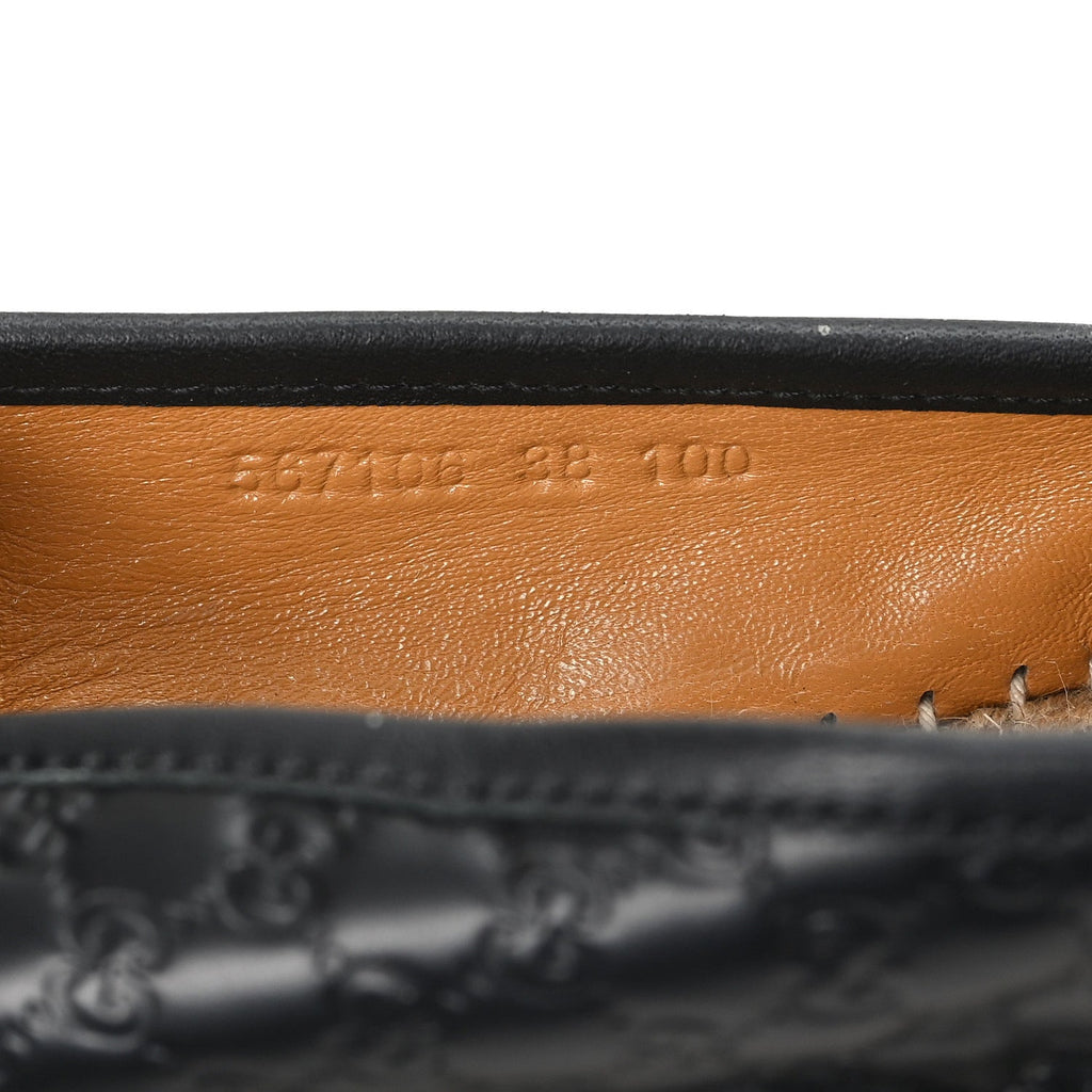 Gucci Microguccissima Signature Espadrilles 38 Black