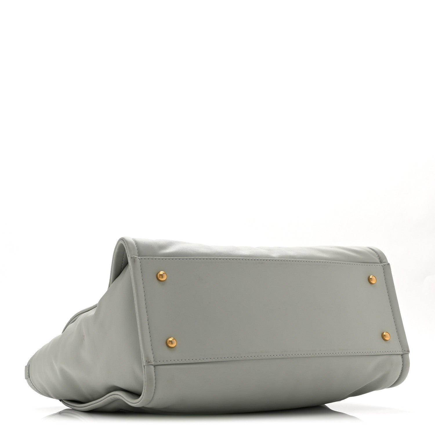 Chanel Calfskin Embossed Small Deauville Tote Light Blue