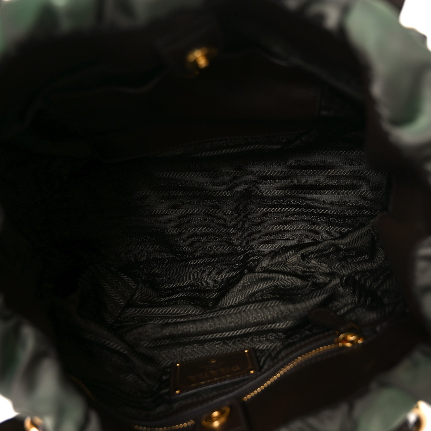 Prada Tessuto Nylon Jacquard Logo Tote  Bruciato Sughero