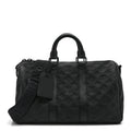 Louis Vuitton Monogram Taurillon Keepall Bandouliere 35 Black