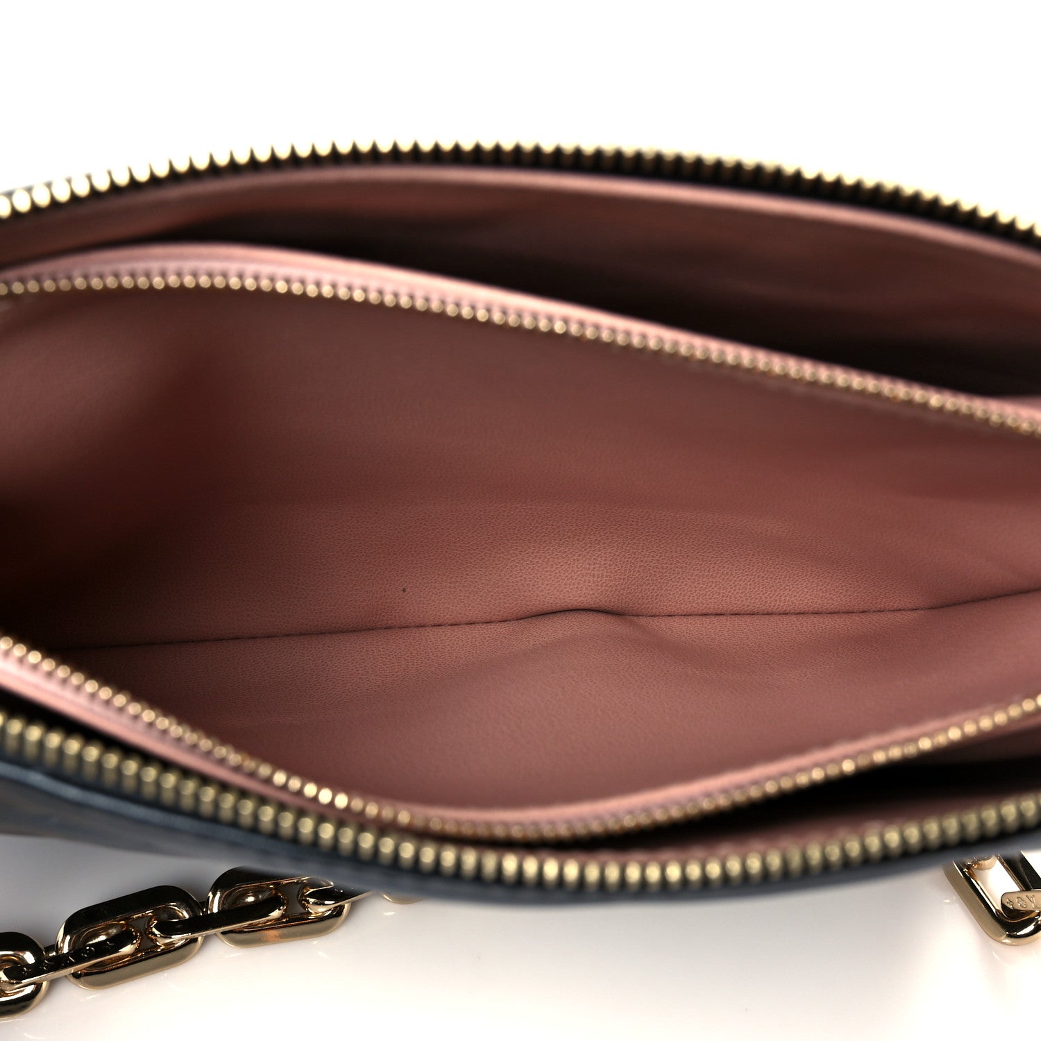 Louis Vuitton Lambskin Embossed Monogram Coussin PM Black