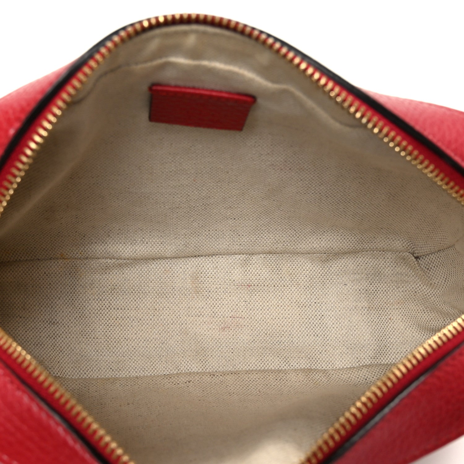 Gucci Grained Calfskin Sylvie Web Kingsnake Small Camera Bag Red Multicolor