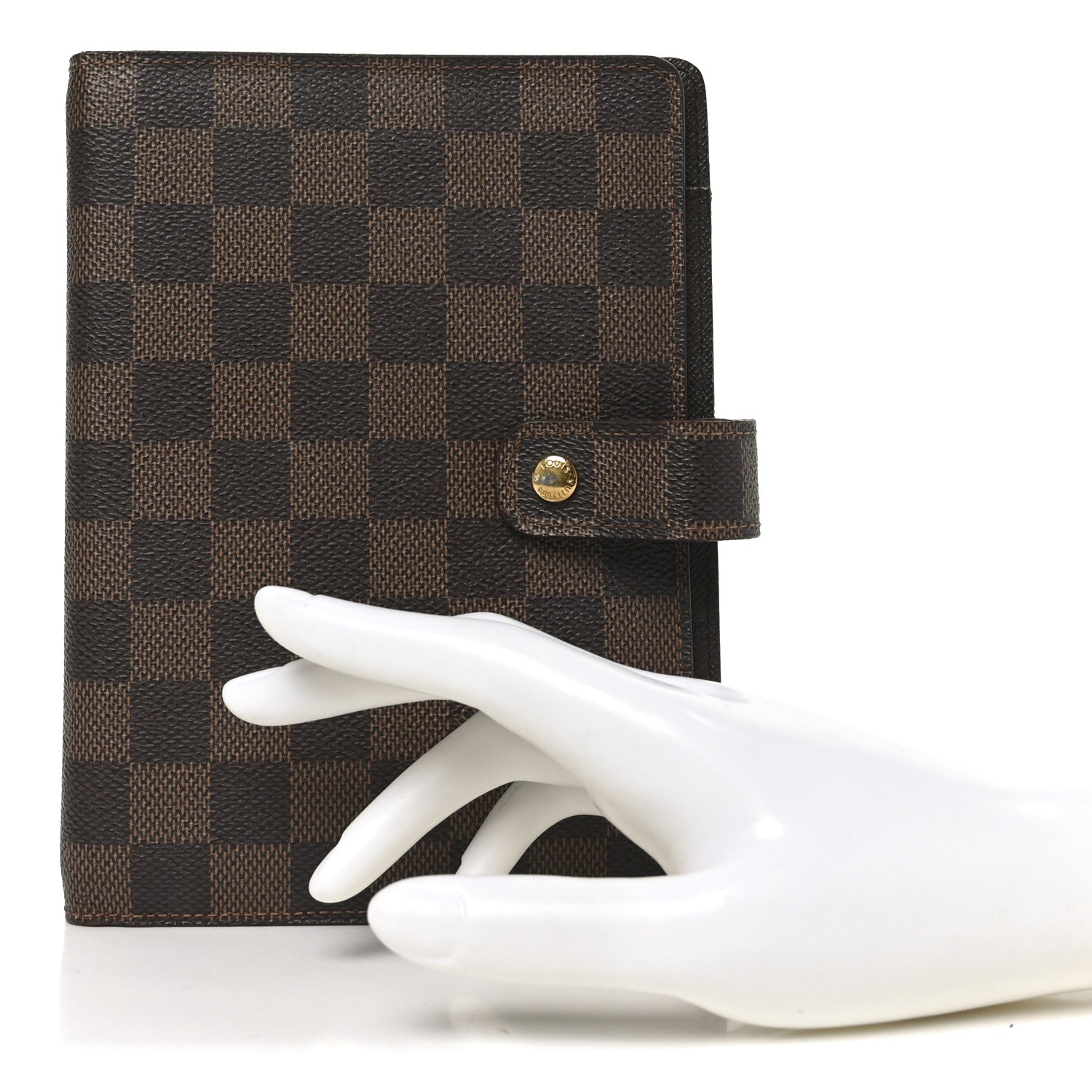 Louis Vuitton Damier Ebene Medium Ring Agenda Cover