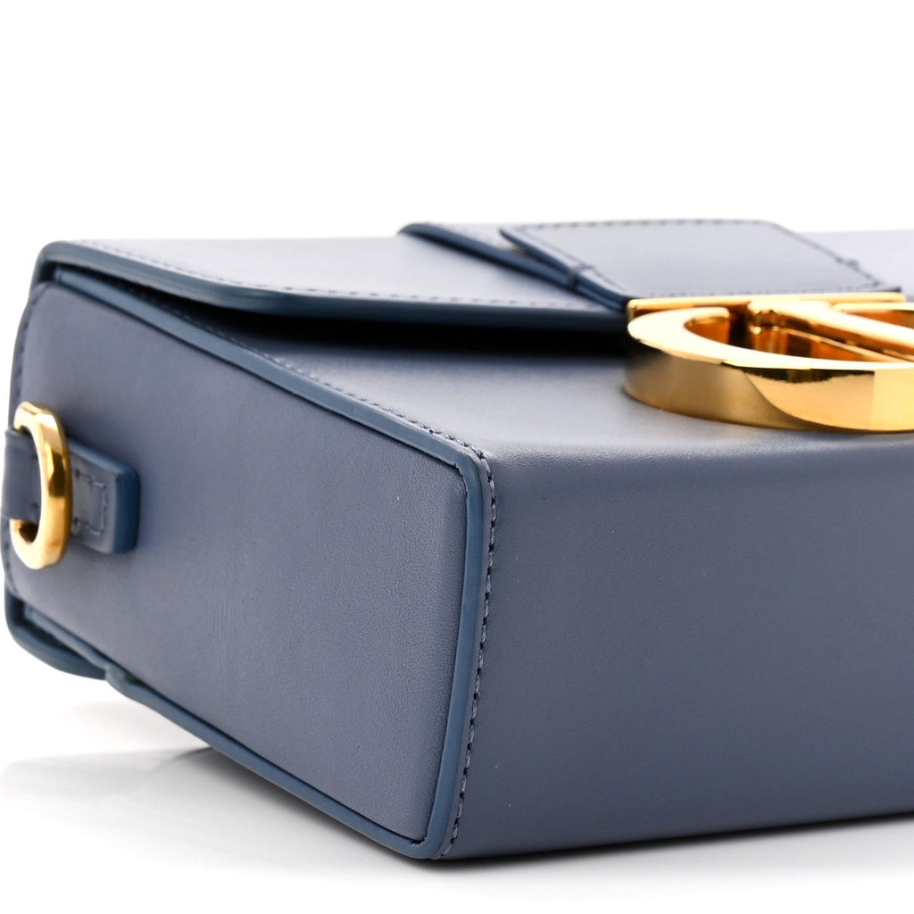 Christian Dior Box Calfskin 30 Montaigne Box Bag Blue