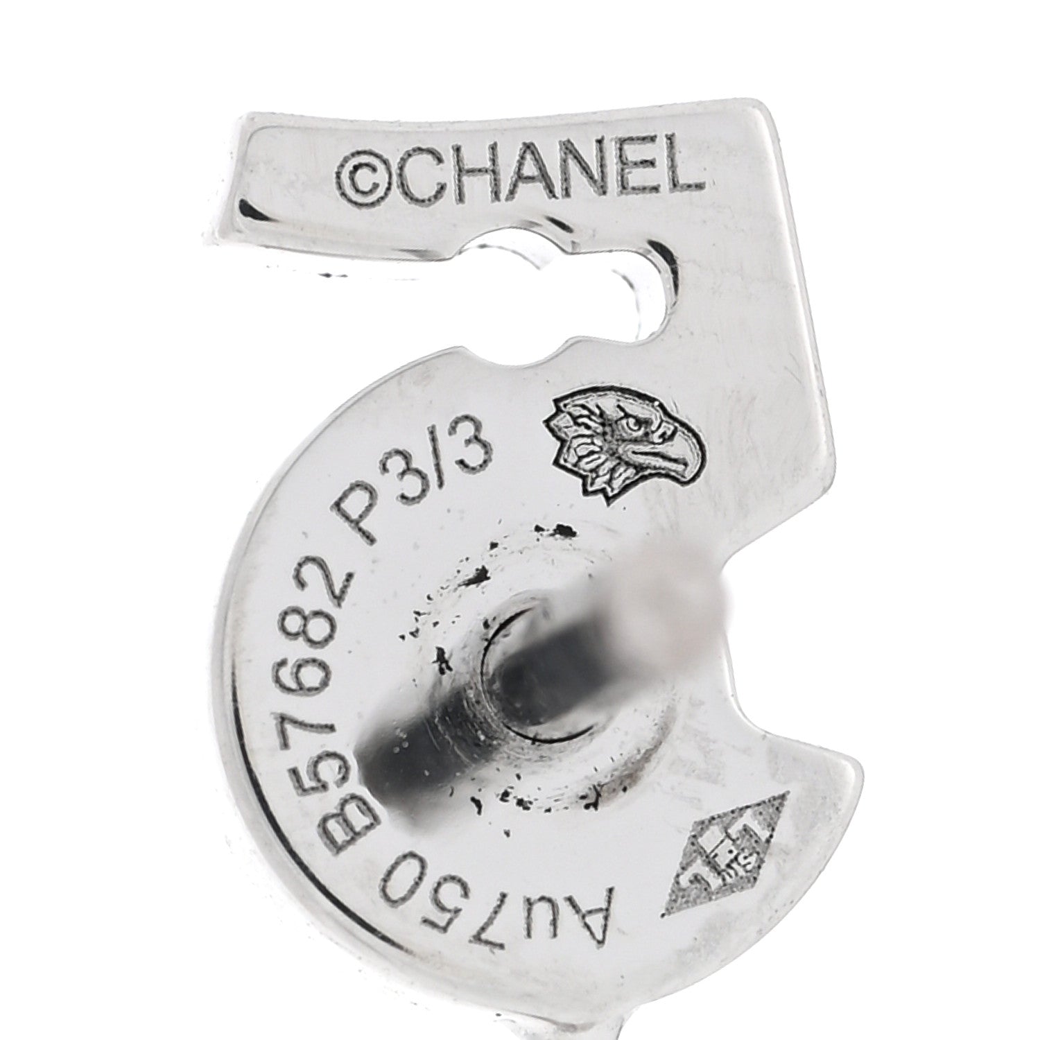 18K White Gold Diamond No 5 Transformable Earrings