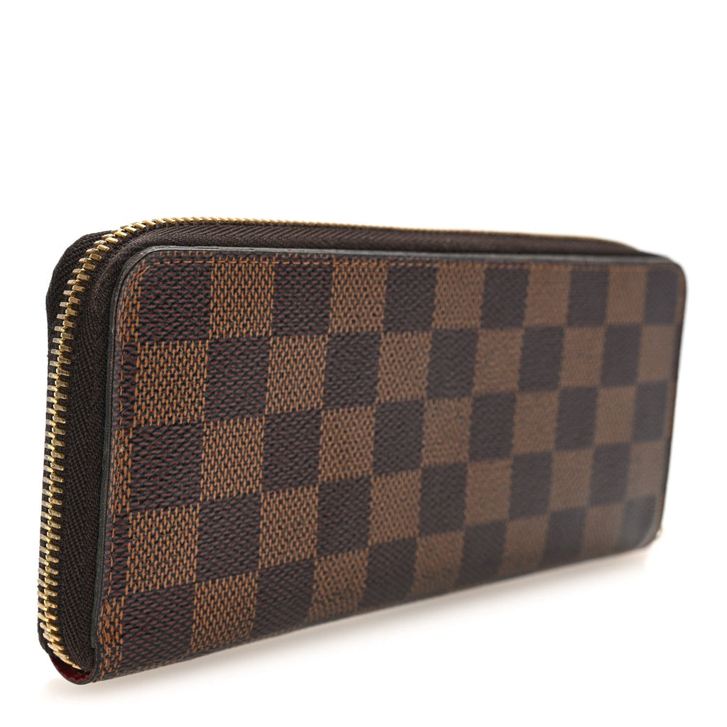 Louis Vuitton Damier Ebene Clemence Wallet Cherry