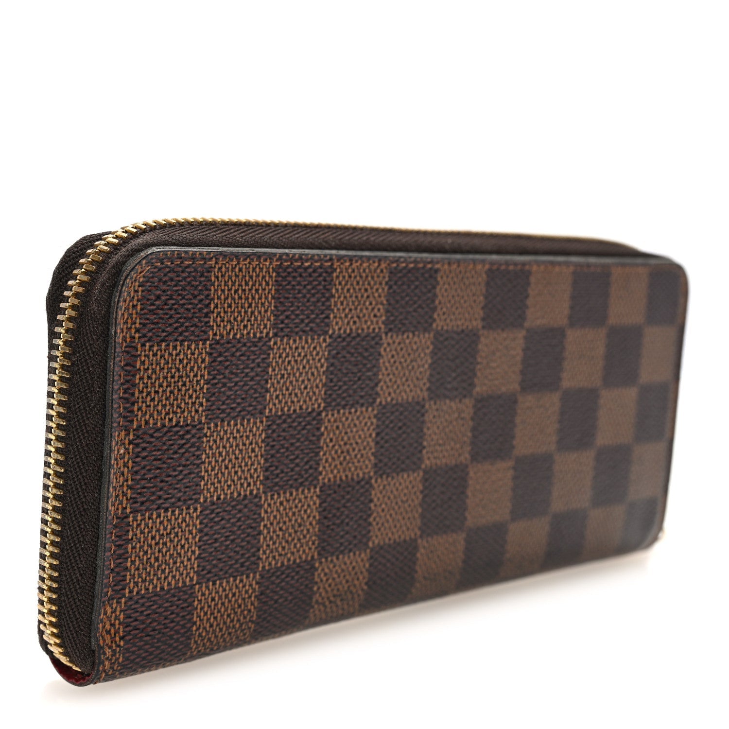 Louis Vuitton Damier Ebene Clemence Wallet Cherry