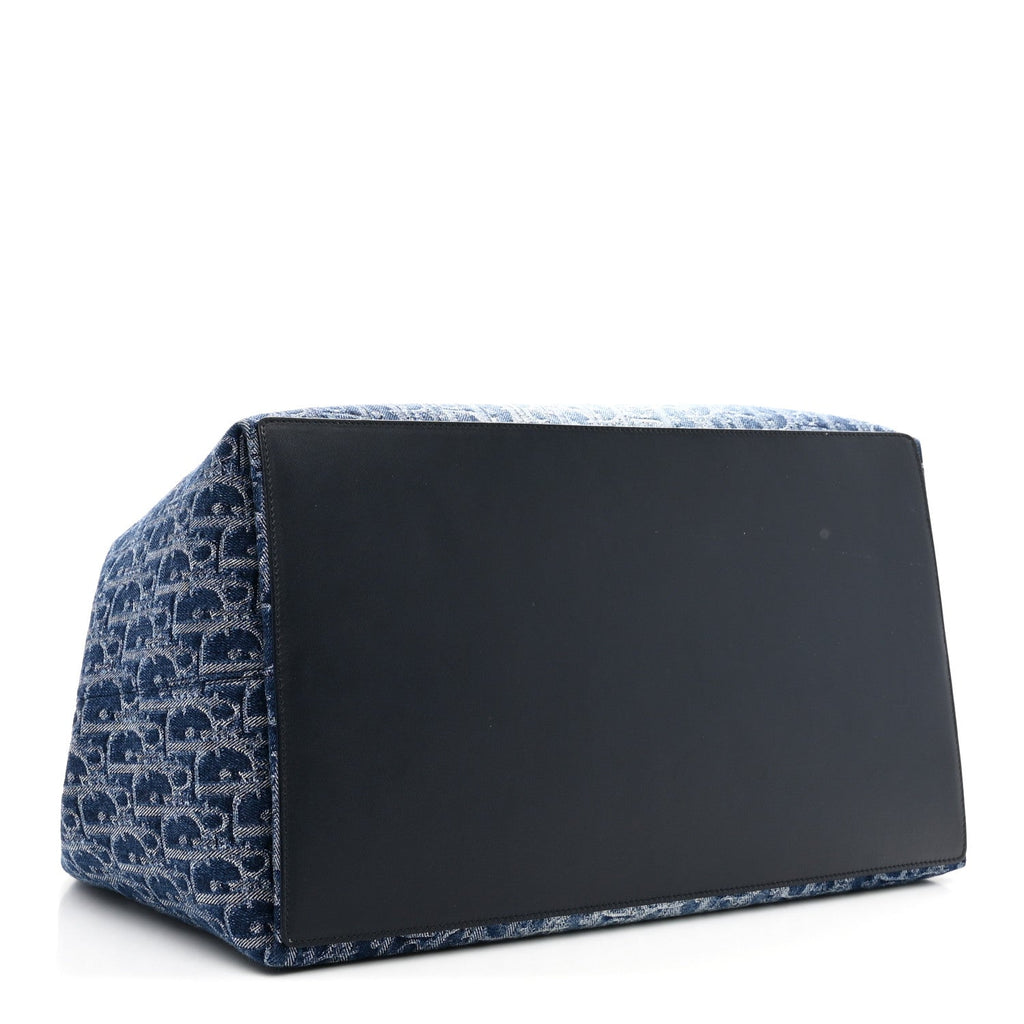 Christian Dior DIOR Denim Jacquard Oblique Large Toujours Blue