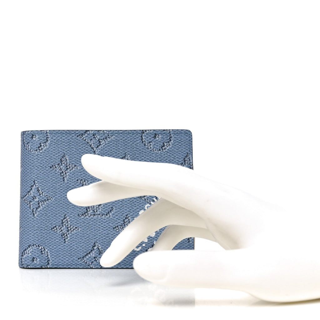 Louis Vuitton Monogram Heritage Multiple Wallet Blue