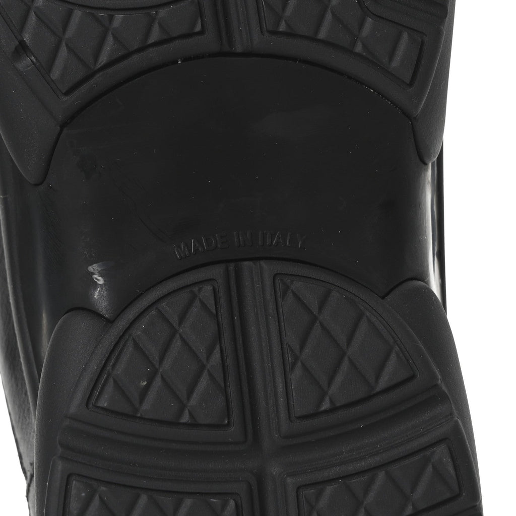 Lambskin Fabric CC Uniform Sneakers 38.5 Black