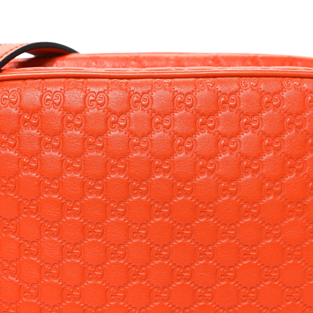 Gucci Soft Microguccissima Mini Bree Messenger Bag Sun Orange