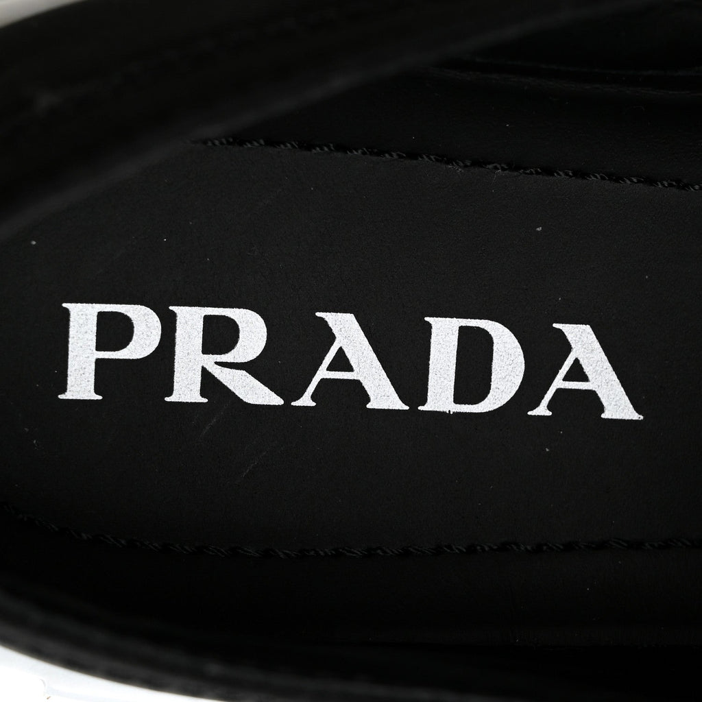 Prada Re-Nylon Gabardine Triangle Logo Double Wheel 50mm Sneakers 38 Black