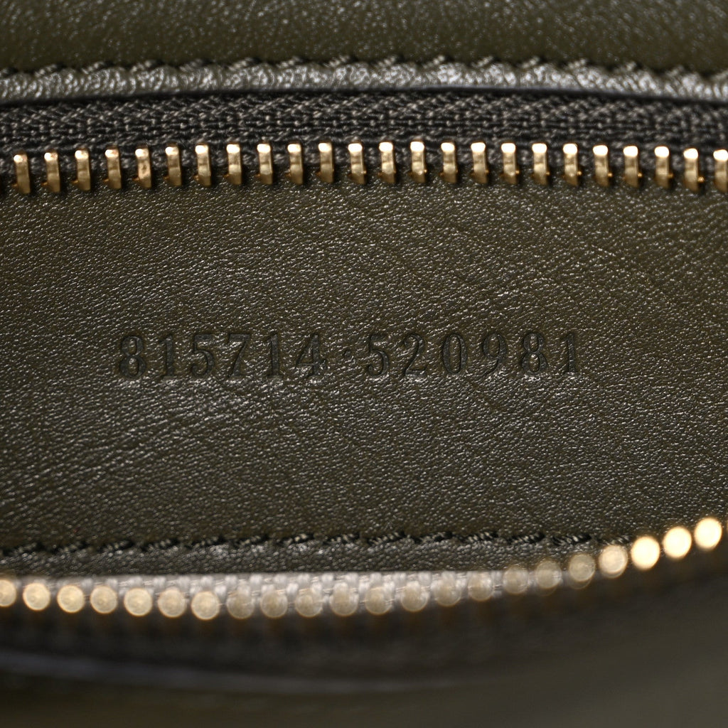 Gucci Roxy Calfskin Medium Blondie Top Handle Bag Forest Green