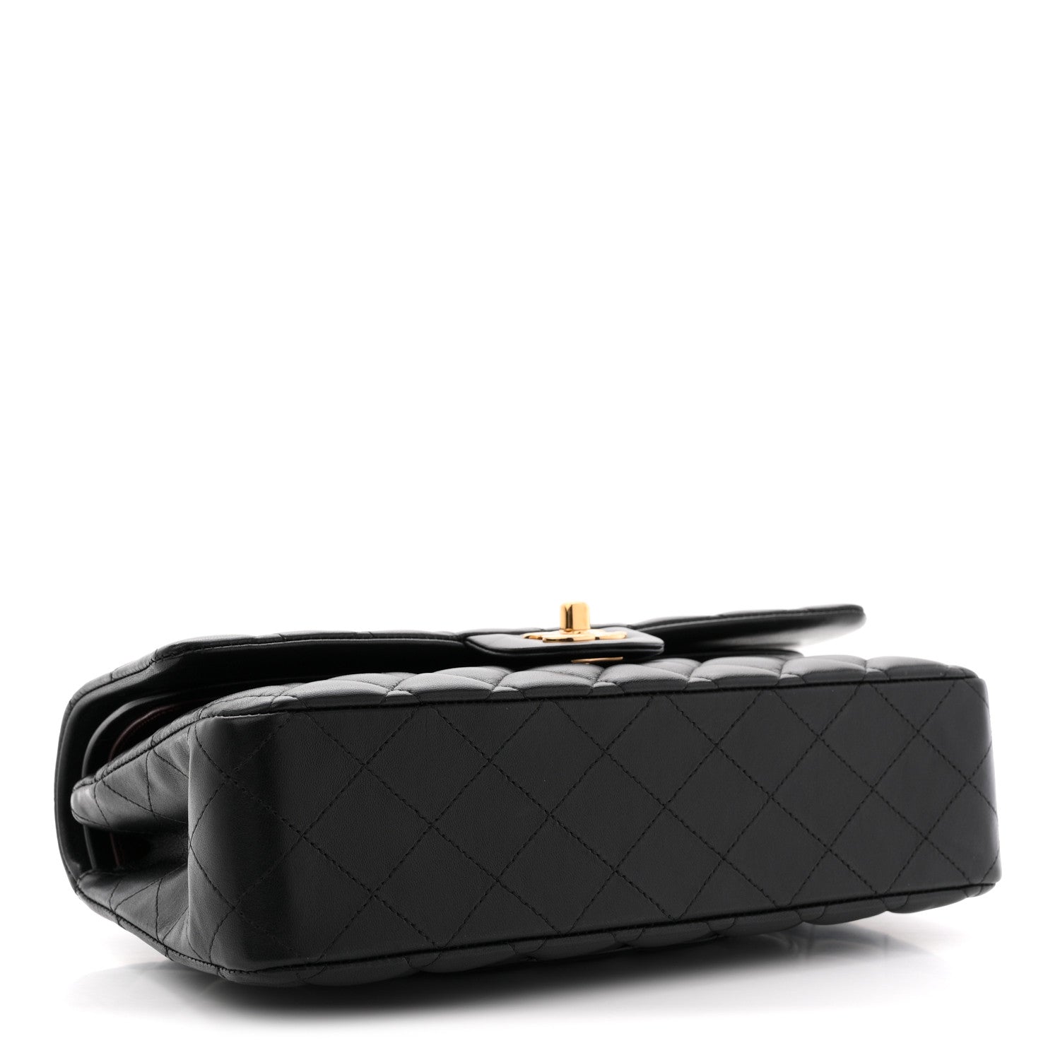 Chanel Lambskin Quilted Medium Double Flap Black