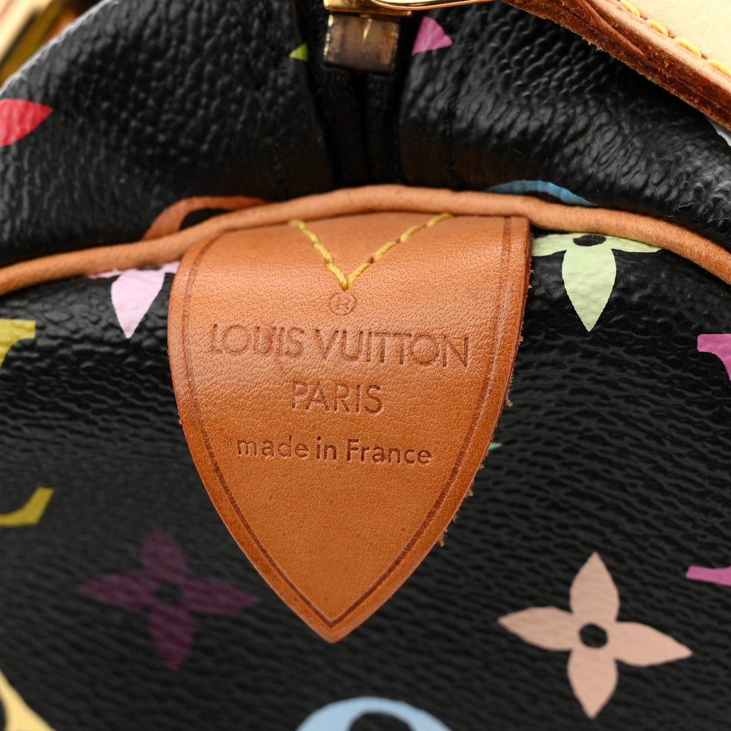 Louis Vuitton Monogram Multicolor Speedy 30 Black