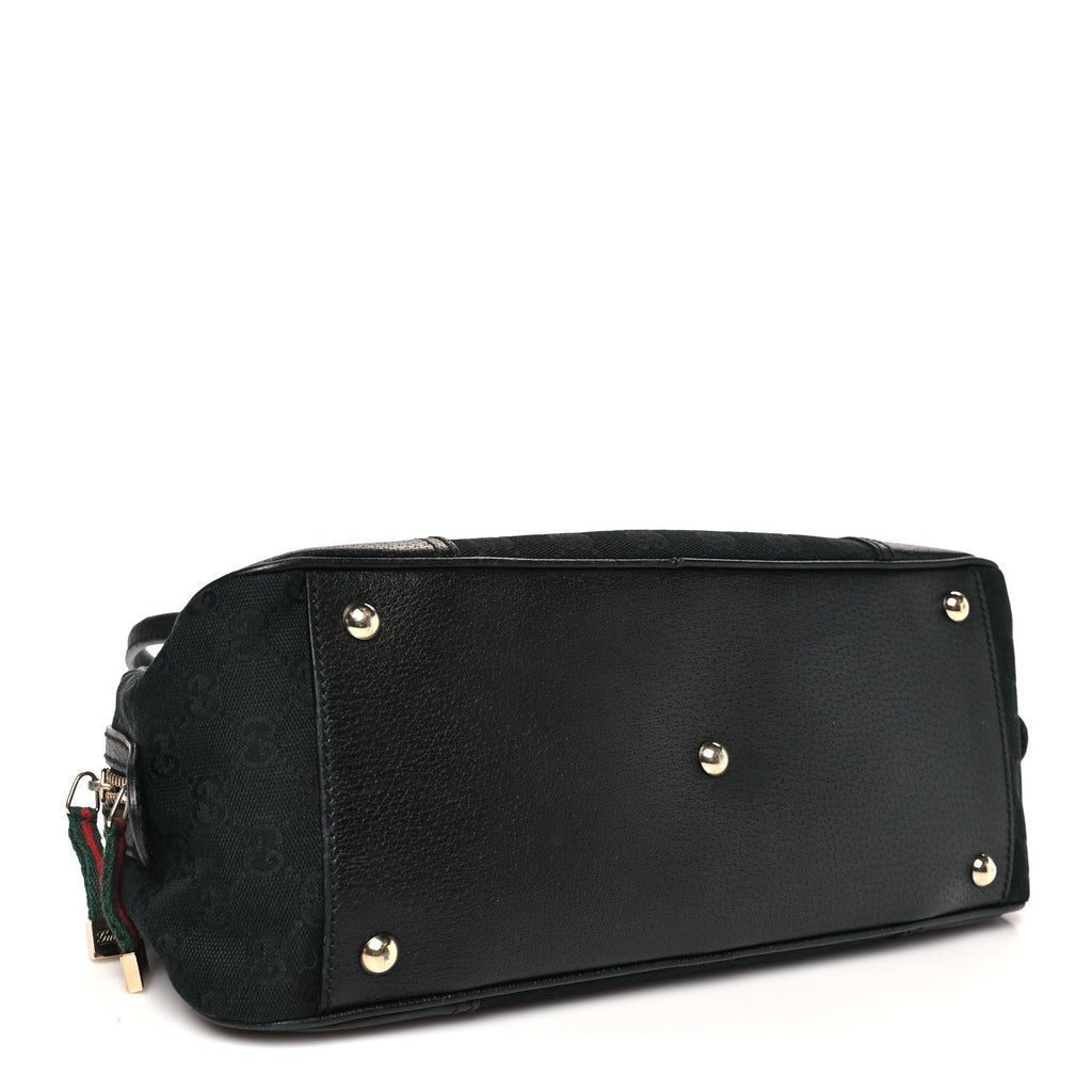 Gucci Monogram Small Princy Satchel Black