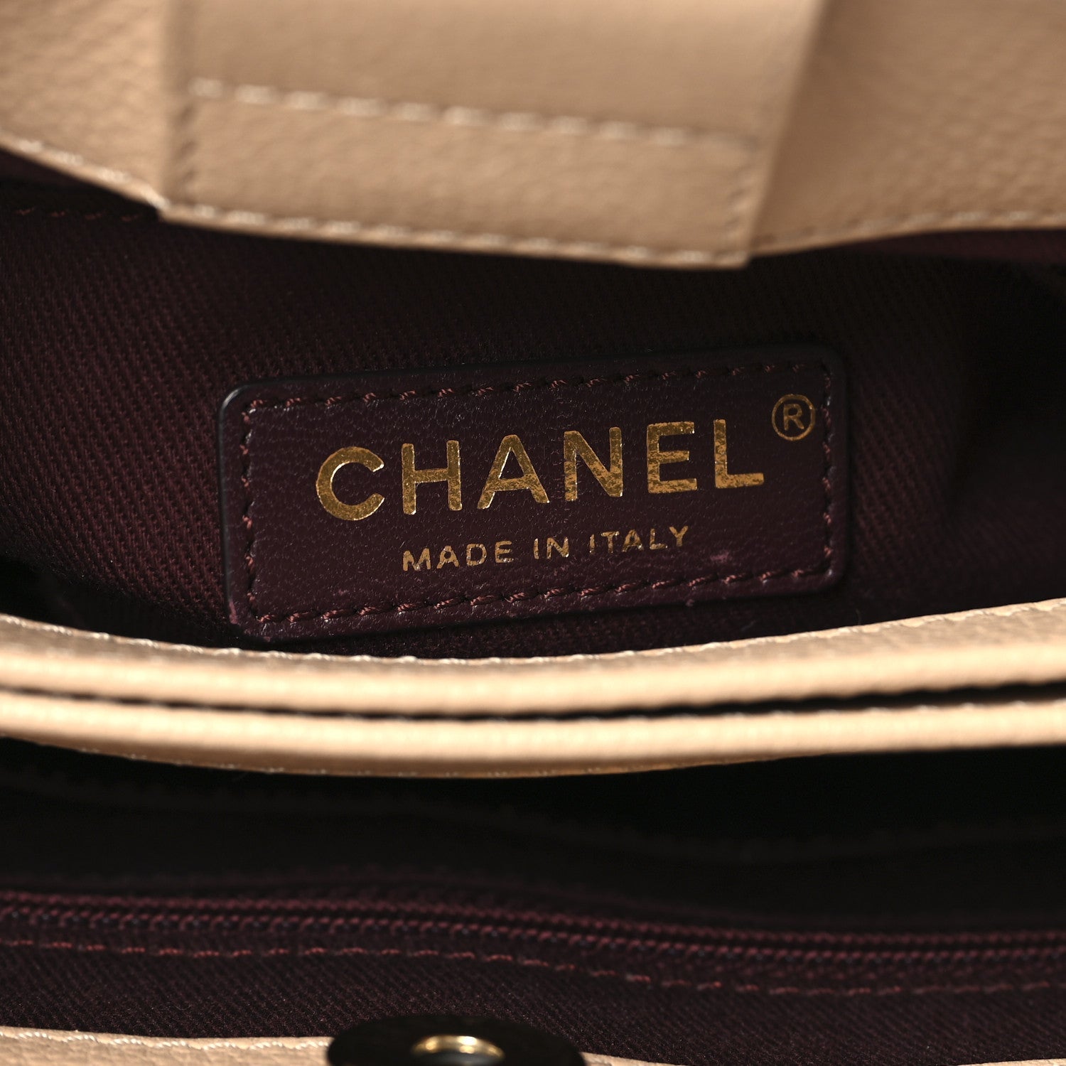 Chanel Grained Calfskin Mini Neo Executive Shopper Tote Light Beige