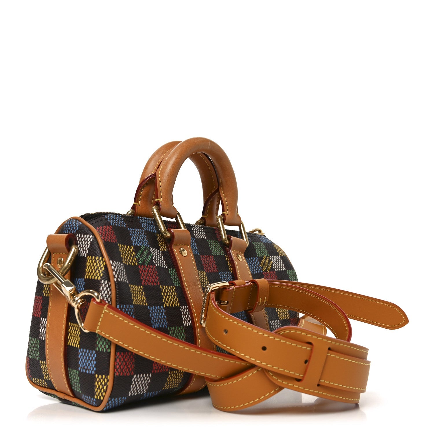 Louis Vuitton LV Vers Damier Ebene Keepall Bandouliere 25