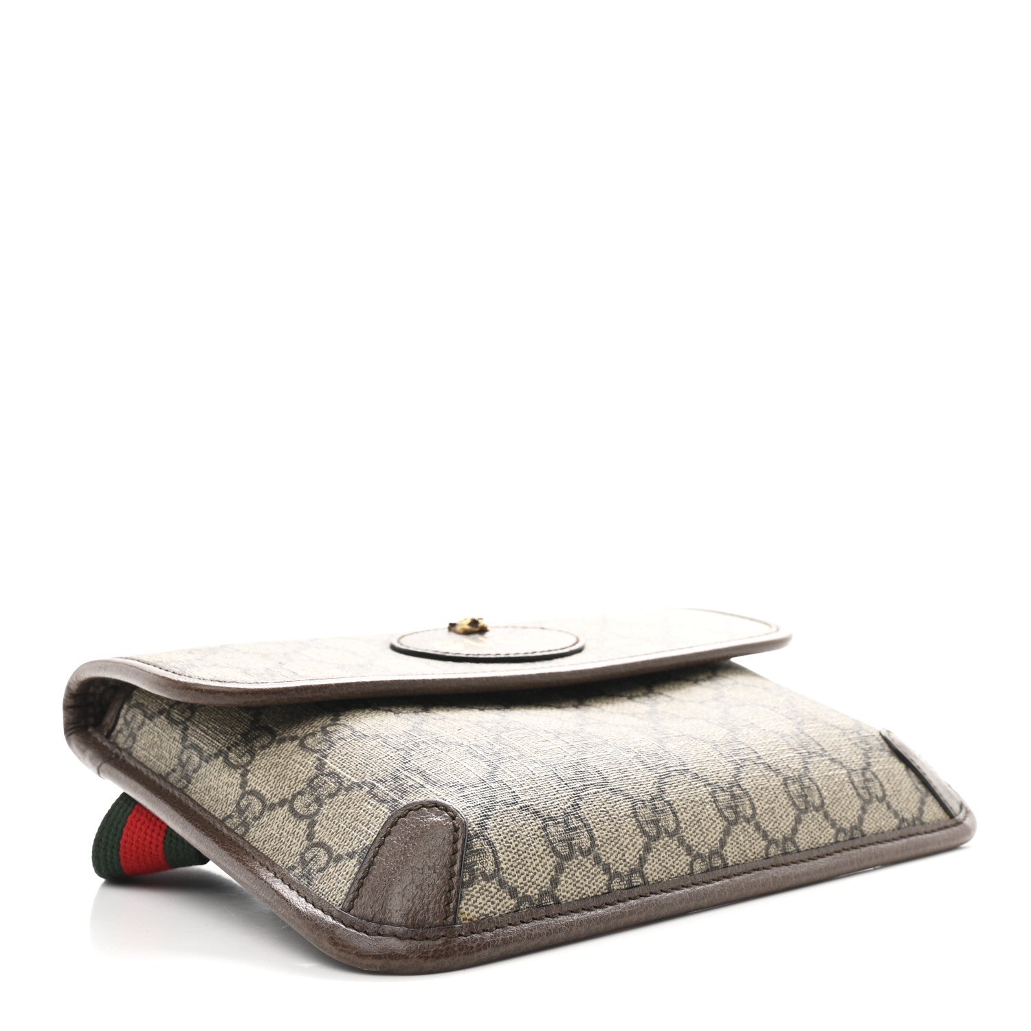 Gucci GG Supreme Monogram Neo Vintage Web Belt Bag Brown