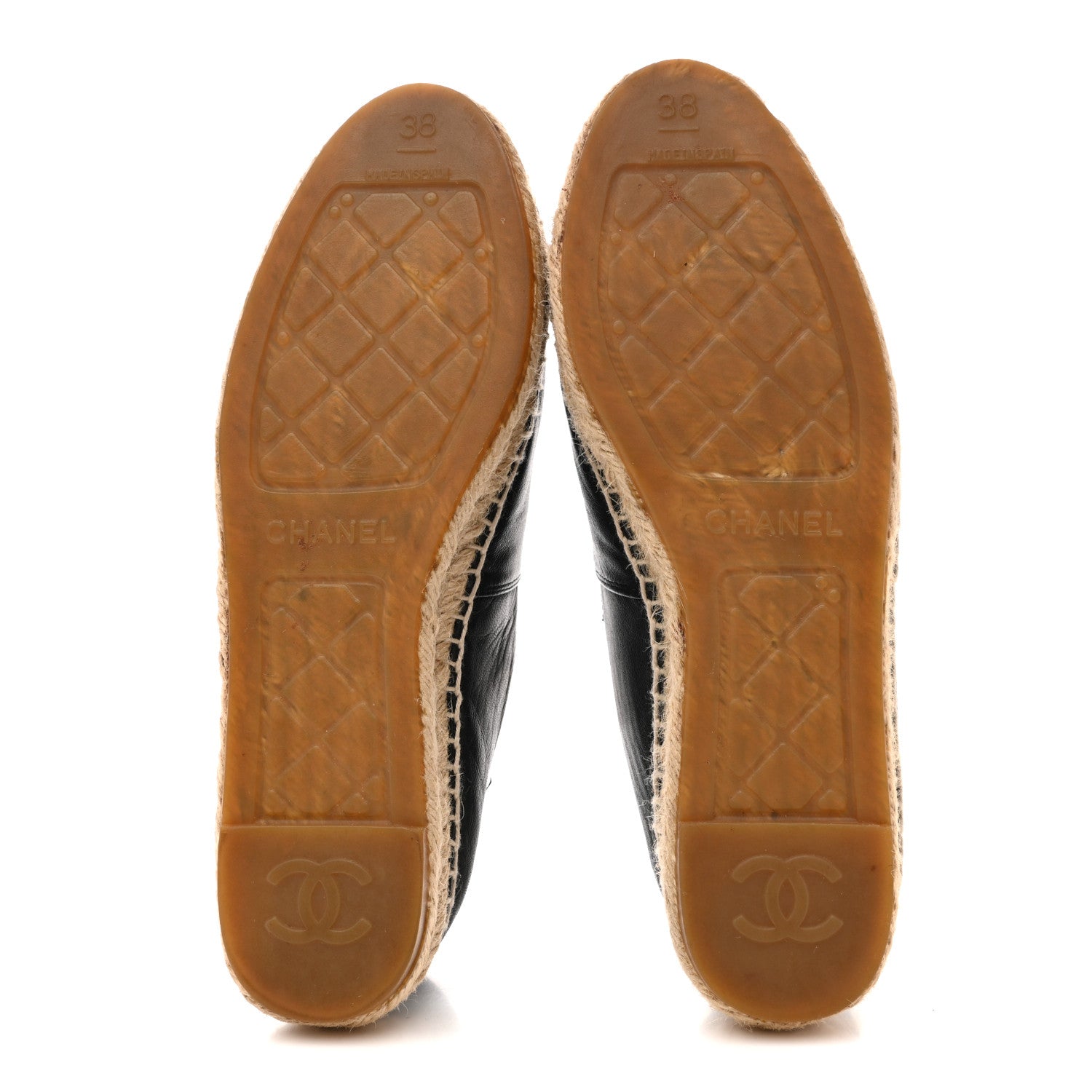 Lambskin CC Espadrilles 38 Dark Navy