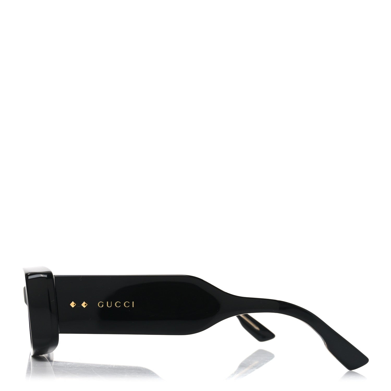 Gucci Acetate Rectangle Frame Sunglasses GG1528S Black