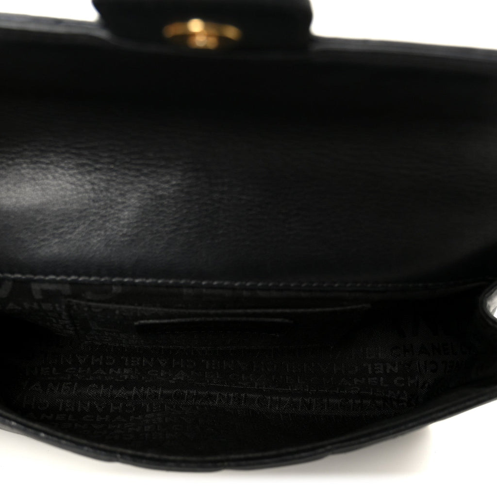Chanel Lambskin Quilted Mini Chocolate Bar Flap Black