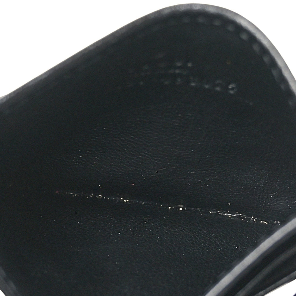 Gucci Calfskin Matelasse GG Marmont Card Holder Black