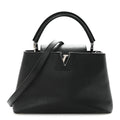 Louis Vuitton Taurillon Capucines PM Black