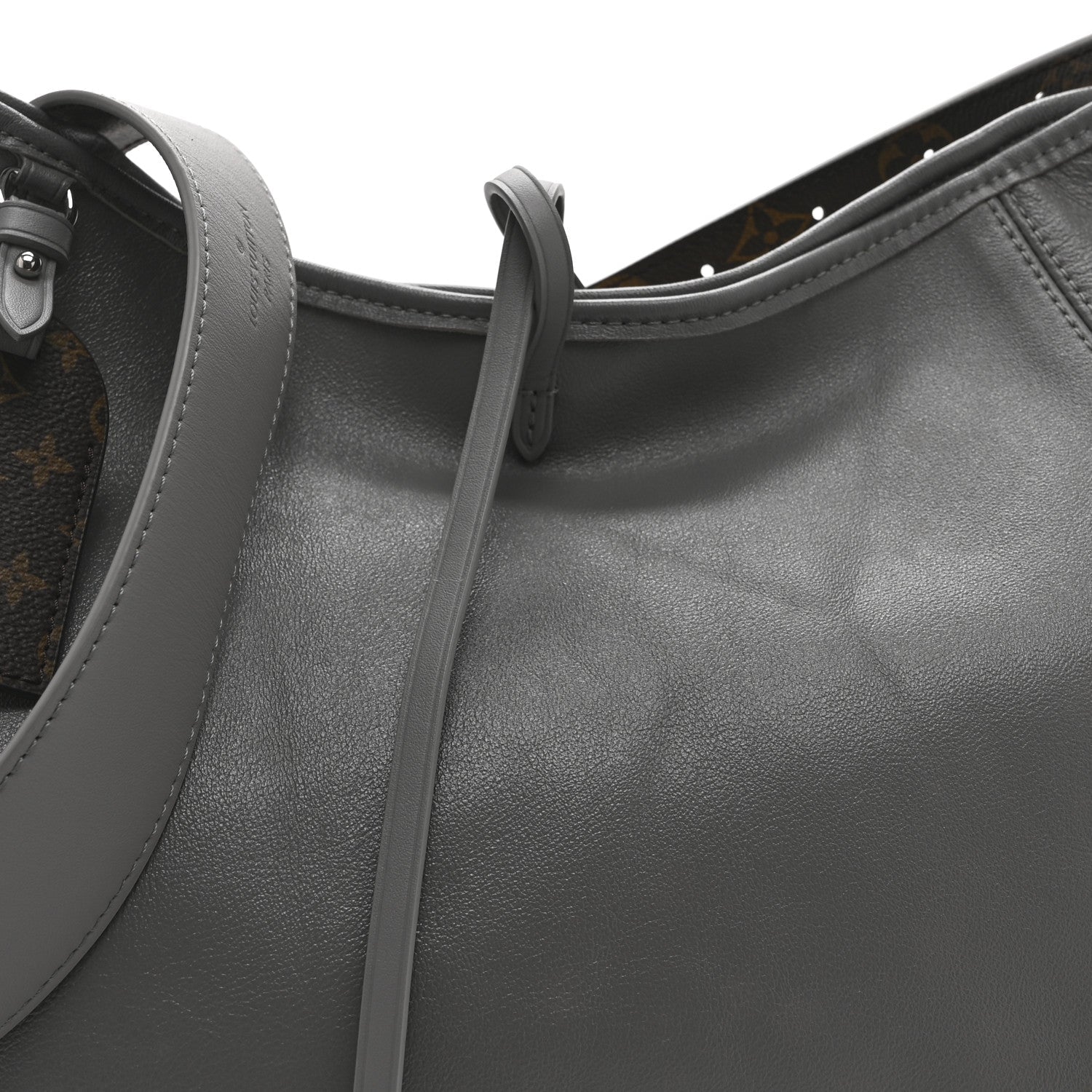 Louis Vuitton Lambskin Carryall MM Trianon Gray
