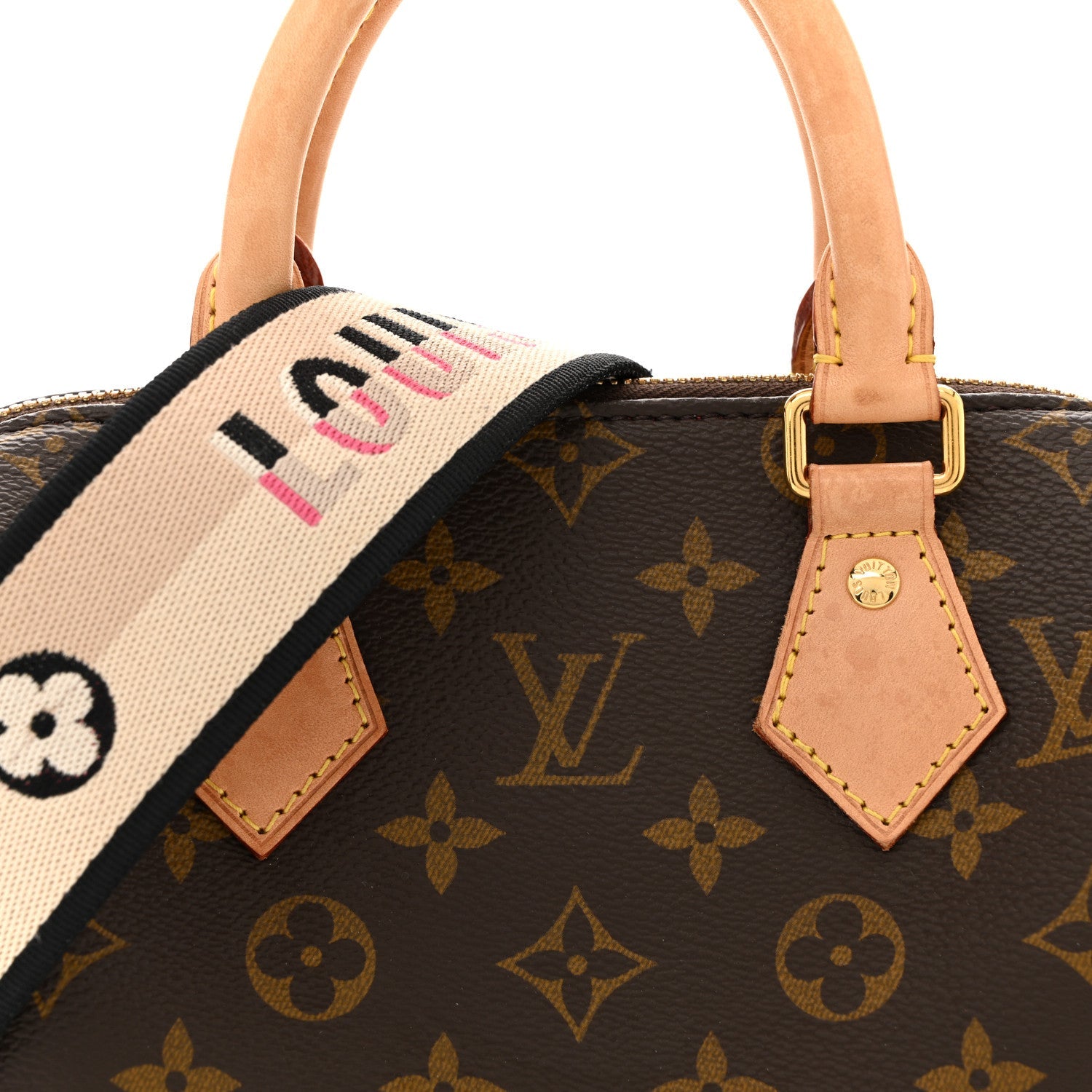 Louis Vuitton Monogram Speedy Bandouliere 20 Black
