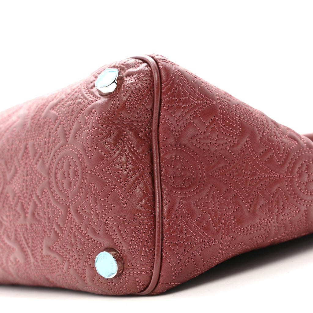 Louis Vuitton Monogram Lambskin Antheia Ixia MM Fuchsia